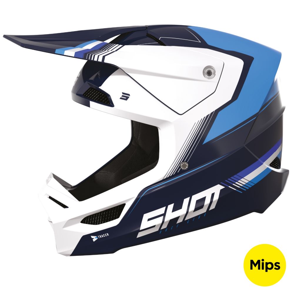 Casque Shot Race Tracer Bleu Brillant