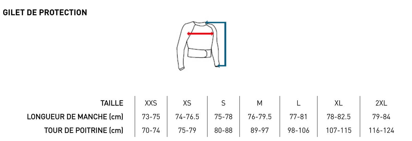 Gilet Manches Longues Shot Race D3O